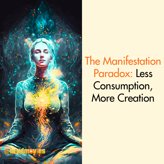 The Manifestation Paradox: Less Consumption, More Creation